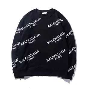 balenciaga hommes city sweatshirt col rond noir